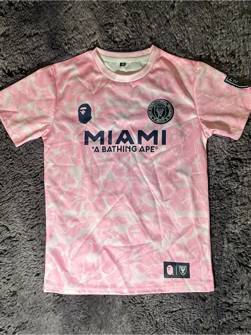 A Bathing Ape x Miami Pink Camo Tee